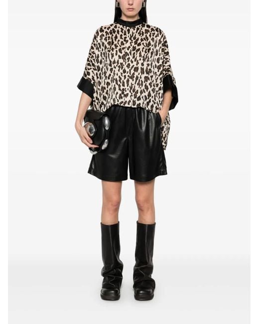 Sacai Black Printed Blouse