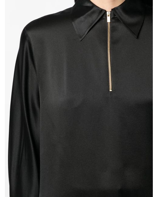 Blusa A Maniche Lunghe di Vince in Black