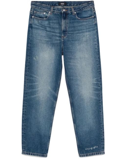 A.P.C. Blue Nylon Backpack for men