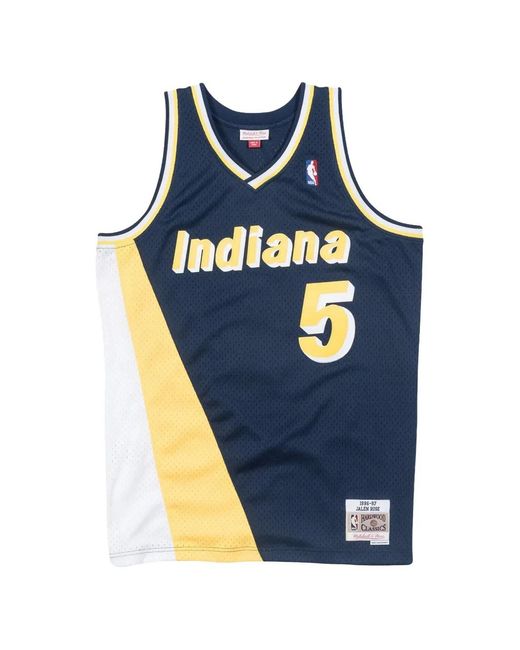 Mitchell & Ness Blue Jalen Rose Indiana Pacers 1996-97 Hardwood Classics Jersey for men