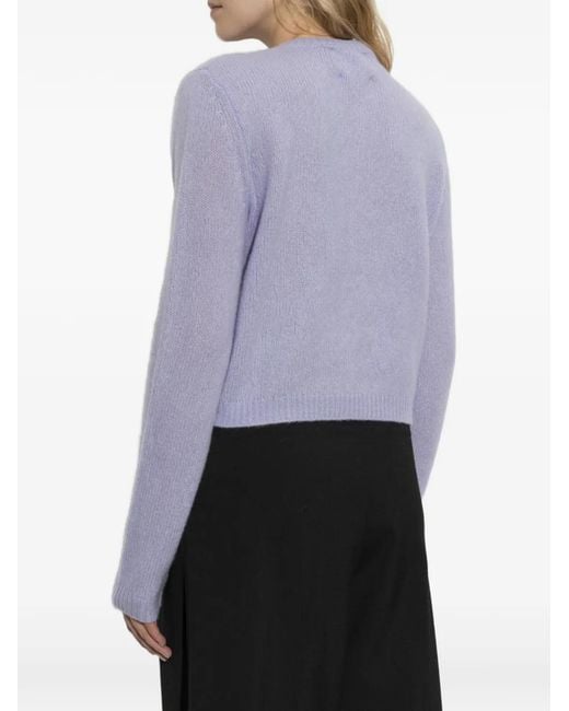 Lisa Yang Purple Felicia Button-Up Cardigan
