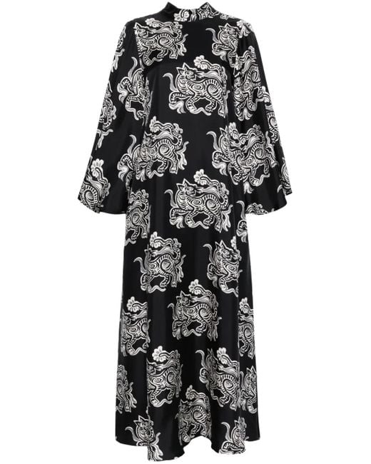 LaDoubleJ Black Magnifico Maxi Dress