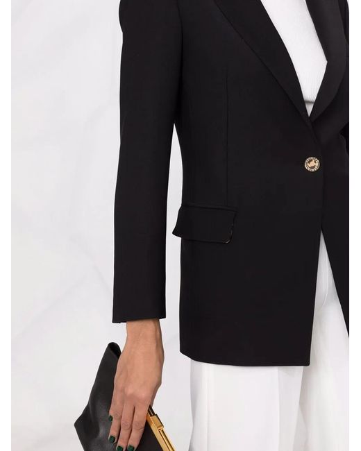 Blazer Con Risvolti A Punta di Philipp Plein in Black