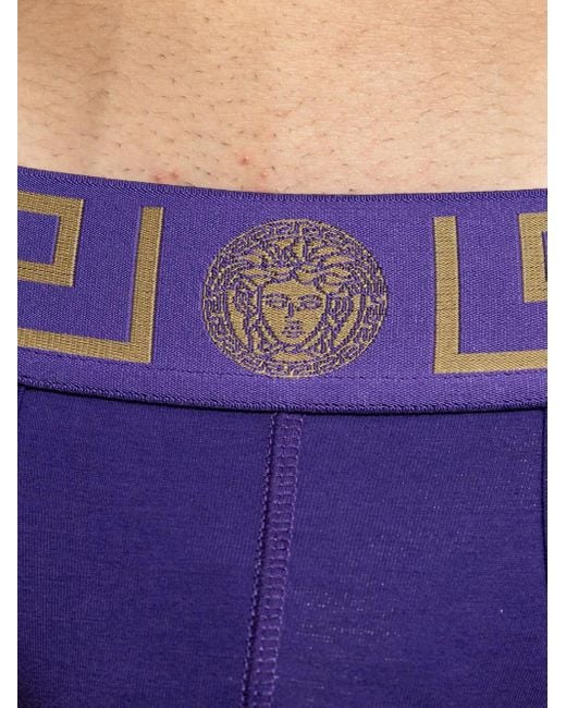 Culotte À Détail Greca Versace pour homme en coloris Purple