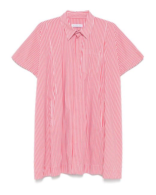Manuel Ritz Pink Striped Shirt Dress