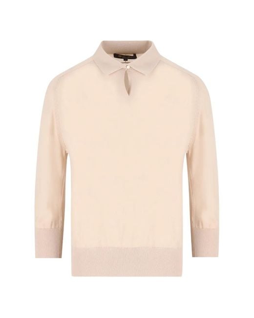 Loro Piana White Neo Polo Top