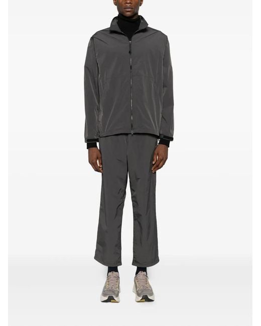 Goldwin Gray Dope Dyed Rip-Stop Pants for men