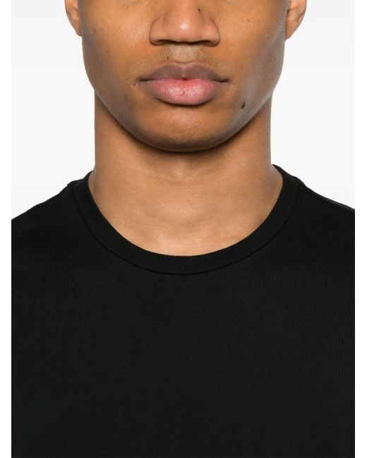 Roberto Collina Black Cotton T-Shirt for men