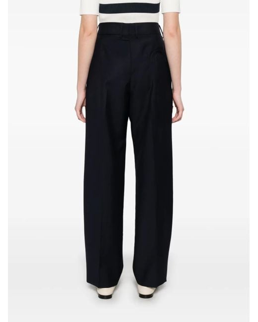 Blazé Milano Blue Wool And Mohair Pants