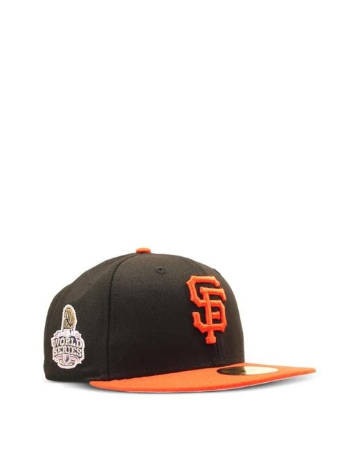 KTZ Black San Francisco Giants Logo-Embroidered Baseball Cap for men
