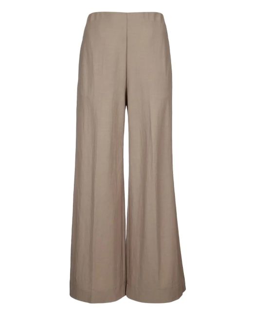 Harris Wharf London Brown Flared Trousers