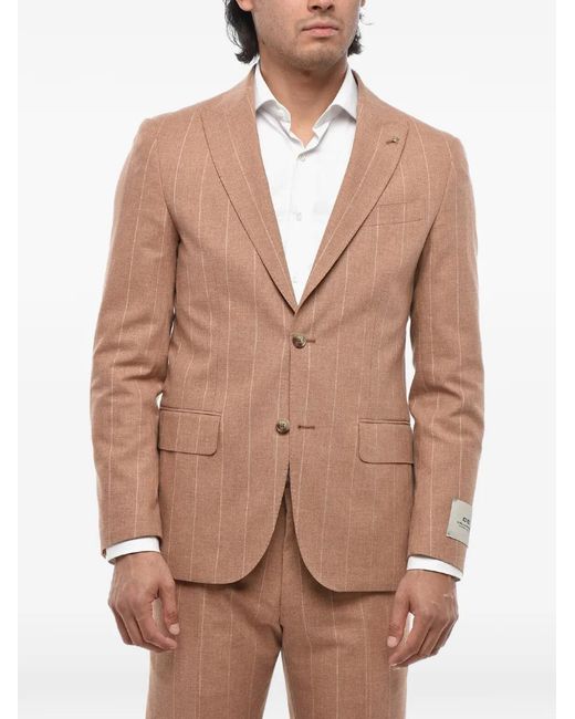Corneliani Natural Pinstripe Single-Breasted Suit for men