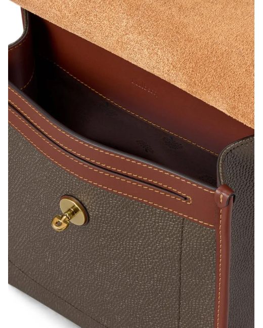 Mulberry Brown Antony Grained-Texture Messenger Bag