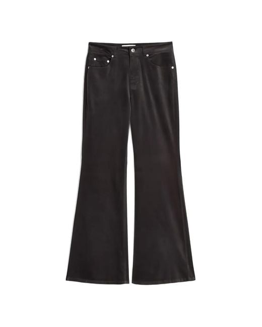 Marc O' Polo Black Corduroy Flared Trousers