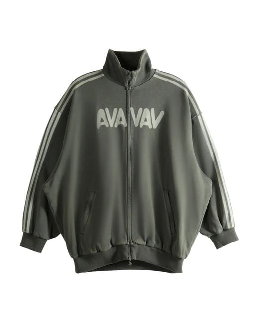 Adidas Gray Stripe-Detail Zip-Up Jacket