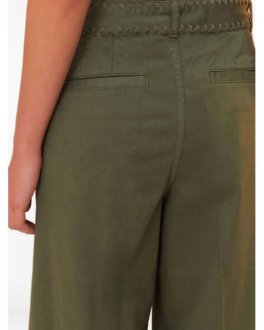 Pantalon Plissé En Sergé Farm Rio en coloris Green