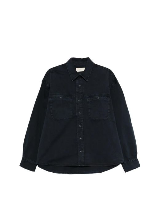 Jeanerica Blue André Patch-Pocket Shirt for men