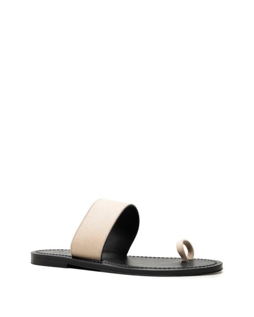 K. Jacques White Nagoya Toe-Strap Sandals