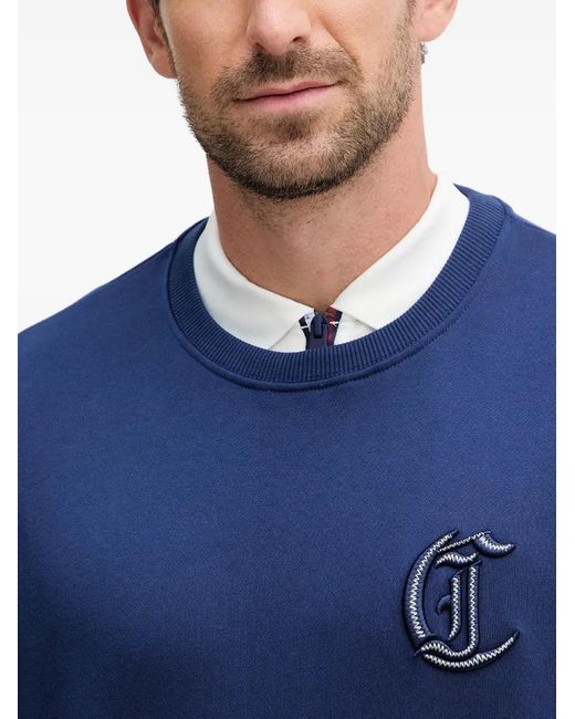 Just Cavalli Blue Sweat À Patch Logo for men