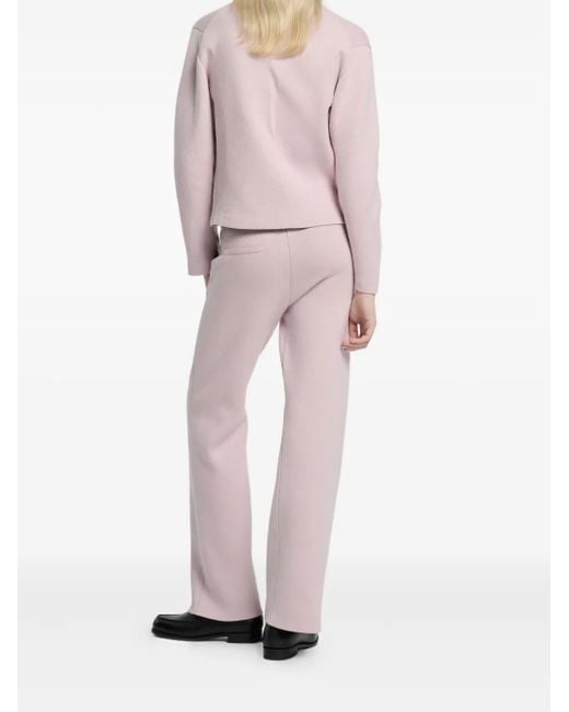 Barrie Pink V-Neck Button Cardigan