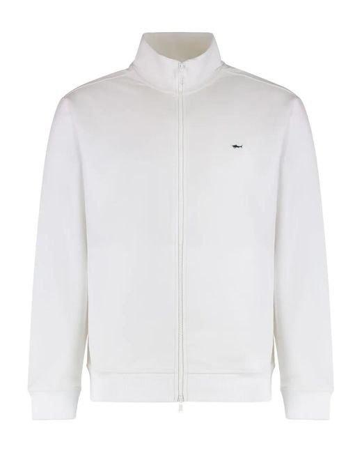 Paul & Shark White Logo-Patch Jacket for men