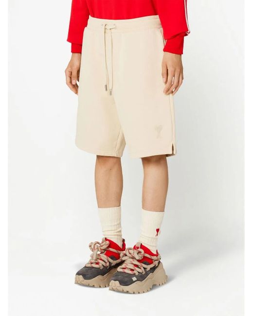 AMI Natural Ami De Coeur Track Shorts