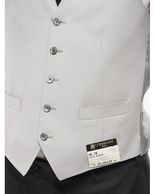 Chaleco Con Cuello En V Corneliani de hombre de color White