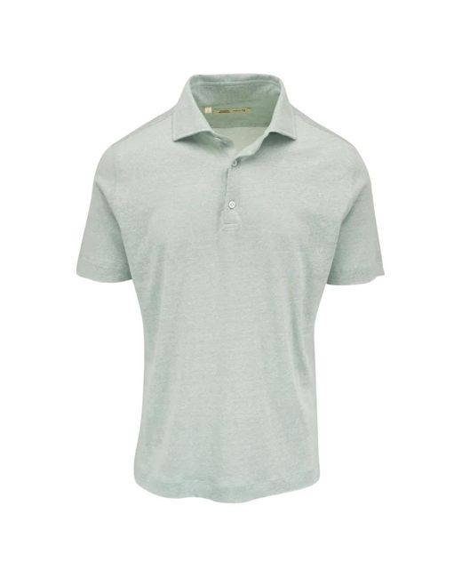 Maurizio Baldassari Green Short-Sleeve Knit Shirt for men