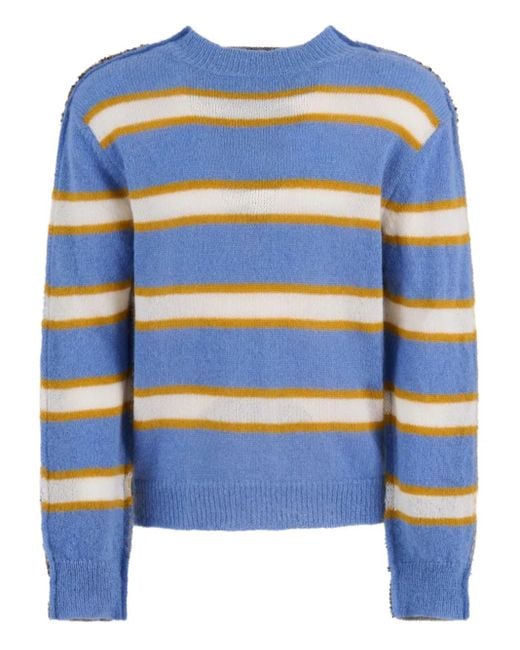 Marni Blue Light Mohair Blend Sweater for men