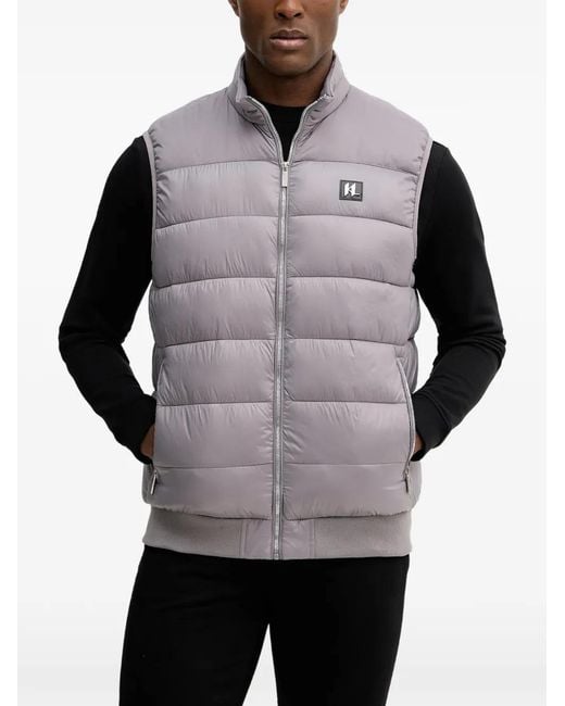 Karl Lagerfeld Gray Quilted Vest for men