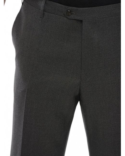 Corneliani Black Leader Wool Trousers for men