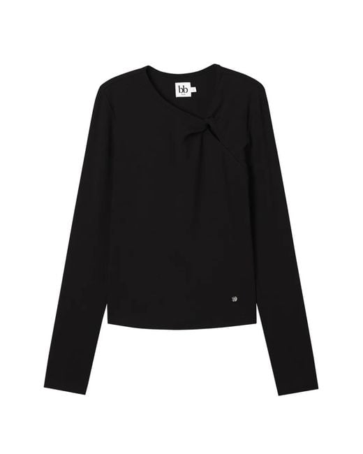 B+ AB Gedraaide Top in het Black