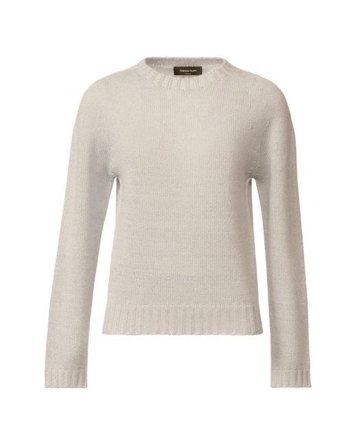Fabiana Filippi White Crew-Neck Sweater