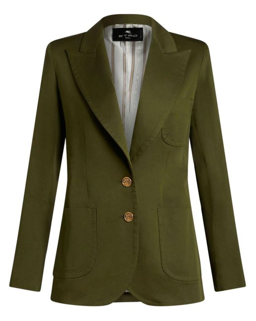 Manteau à boutons Pegaso Etro en coloris Green