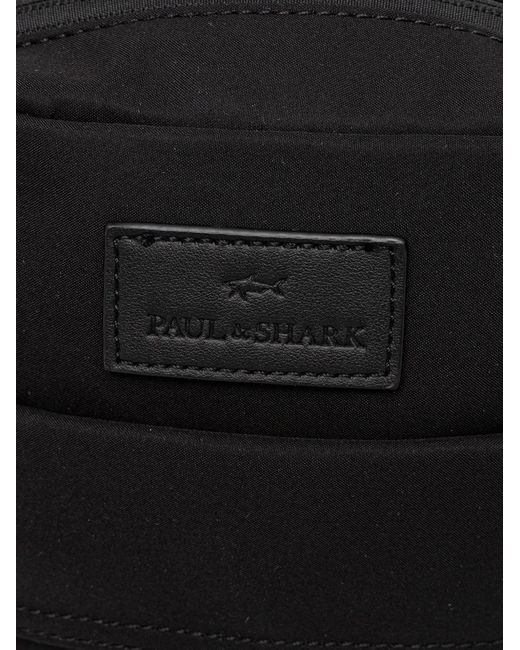 Paul & Shark Black Zip Belt Bag for men