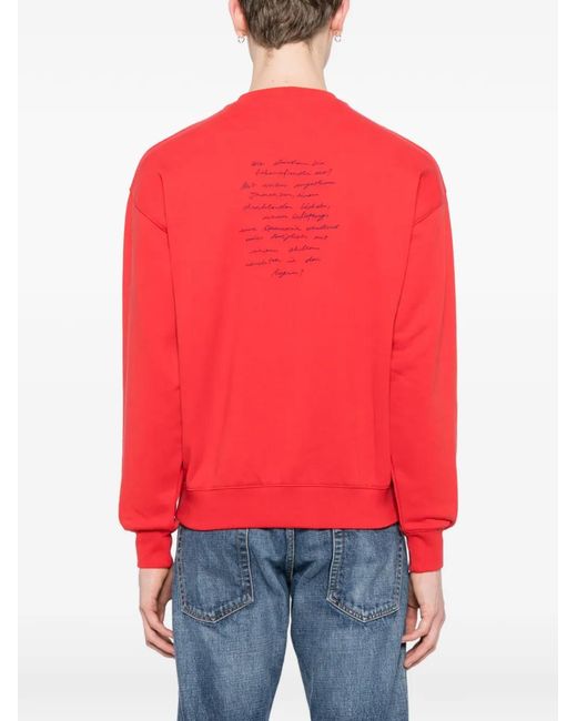 Sudadera Con Motivo Gráfico Bally de hombre de color Red