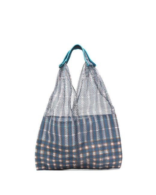 Epice Blue Elvizer B Patterned Shoulder Bag