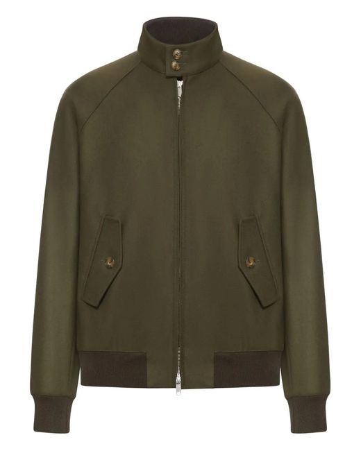 Baracuta Green High-Neck Jacket for men