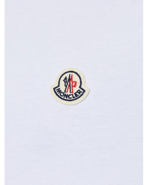 Moncler White Logo-Patch T-Shirt (Set Of Three) for men