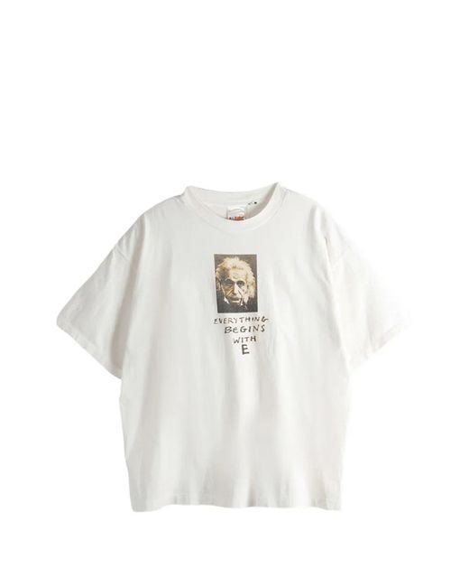 Le Mont St Michel White Graphic-Print T-Shirt for men