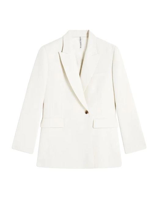 Blazer Con Tasche di Liviana Conti in White