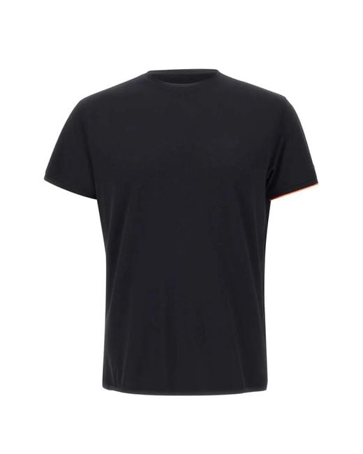 Rrd Black Macro Short-Sleeve Trim-Detail T-Shirt for men