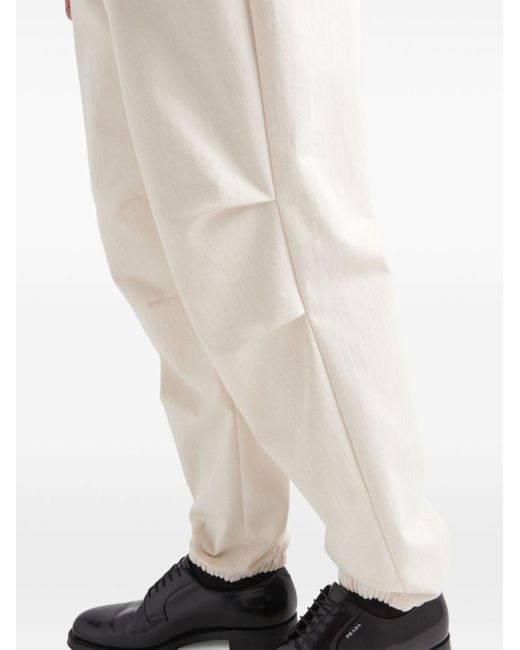 Pantalon fuselé à motif de chevrons Prada pour homme en coloris Natural