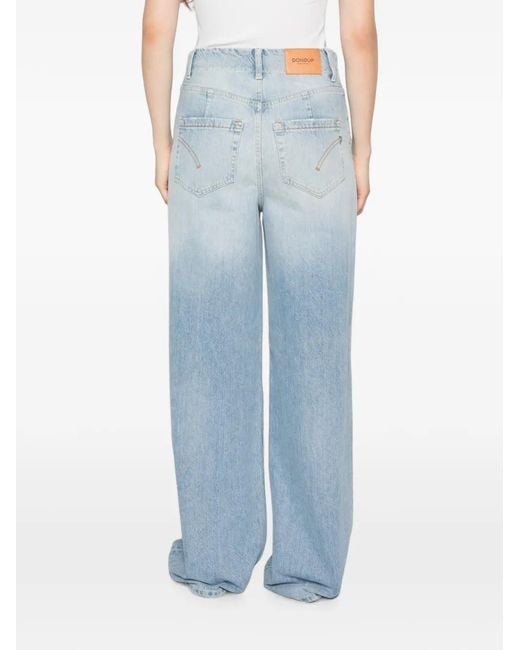 Dondup Blue Belt-Loop Distressed Jeans