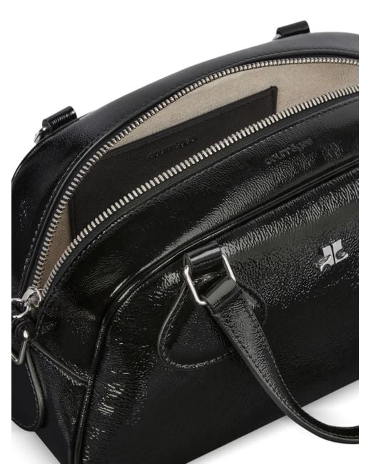 Courreges Black Friday Leather Top-Handle Bag