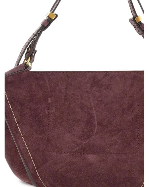 Gianni Chiarini Purple Bloom Tulip-Shaped Shoulder Bag