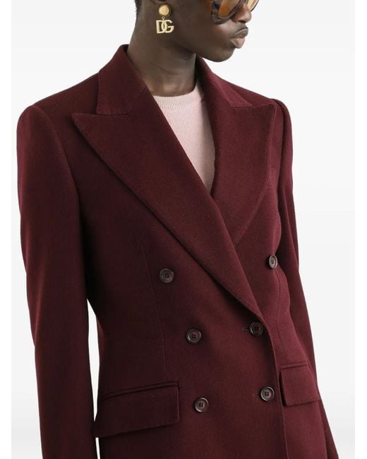 Dolce & Gabbana Purple Double-Breasted Jacket