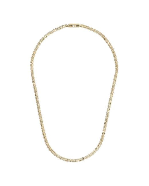 Collier Infinity World En Maille Texturée Desmo en coloris Metallic