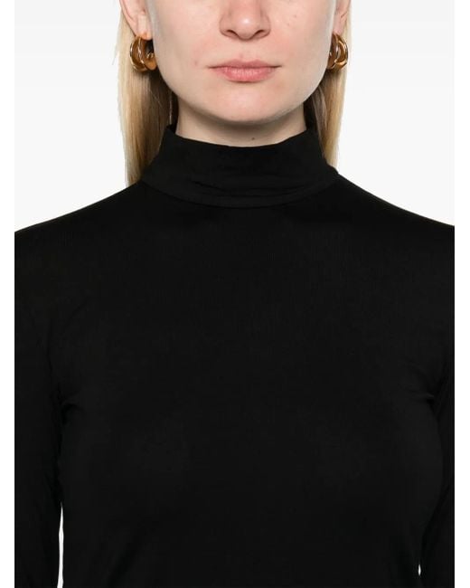 Emporio Armani モックネック トップ Black
