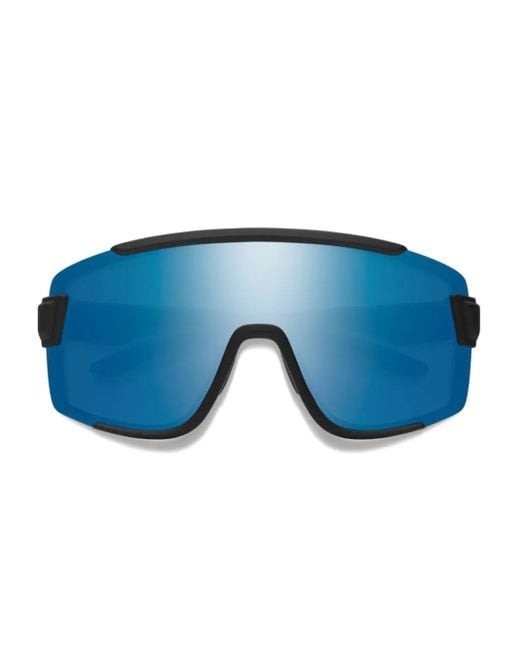 Smith Blue Sonnenbrille Mit Shield-Gestell